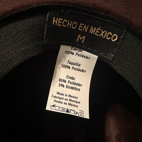 Brown Western Hat with Feather Accent - Picture 6 of 8